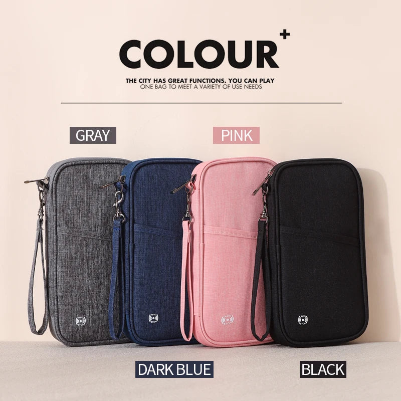 RFID Travel Passport Holder, Keep Your Passport & Important Travel Documents Safe, Organized & Never Lose Them!