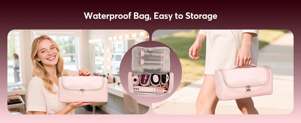 5-in-1 Hair Styler with Travel Bag Your Salon Routine for Perfect Hair Style Wherever You Go!