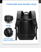17-Inch Travel Backpack, Pack More, Travel Lighter with Expandable Vacuum Compression