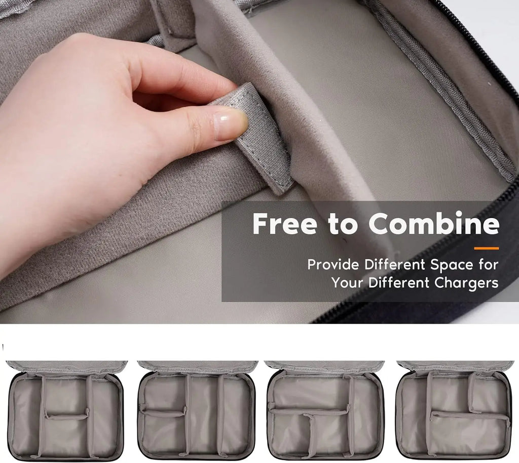 Travel Cable Organizer Bag, Keep Every Cable & Charger Organized Wherever You Go