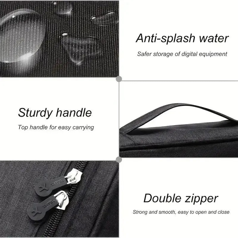 Travel Cable Organizer Bag, Keep Every Cable & Charger Organized Wherever You Go