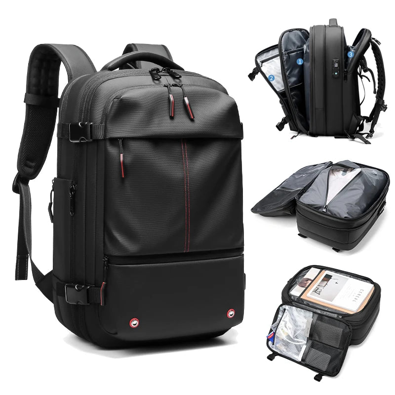 17-Inch Travel Backpack, Pack More, Travel Lighter with Expandable Vacuum Compression