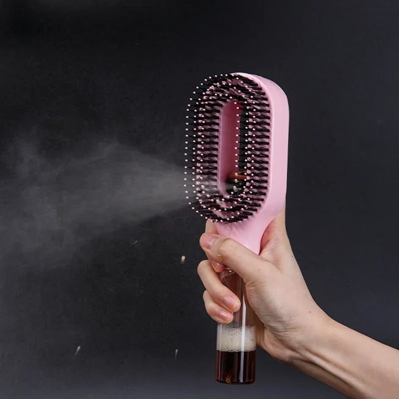 2-in-1 Travel Spray Hair Brush, Detangle, Refresh & Hydrate Your Hair Anywhere