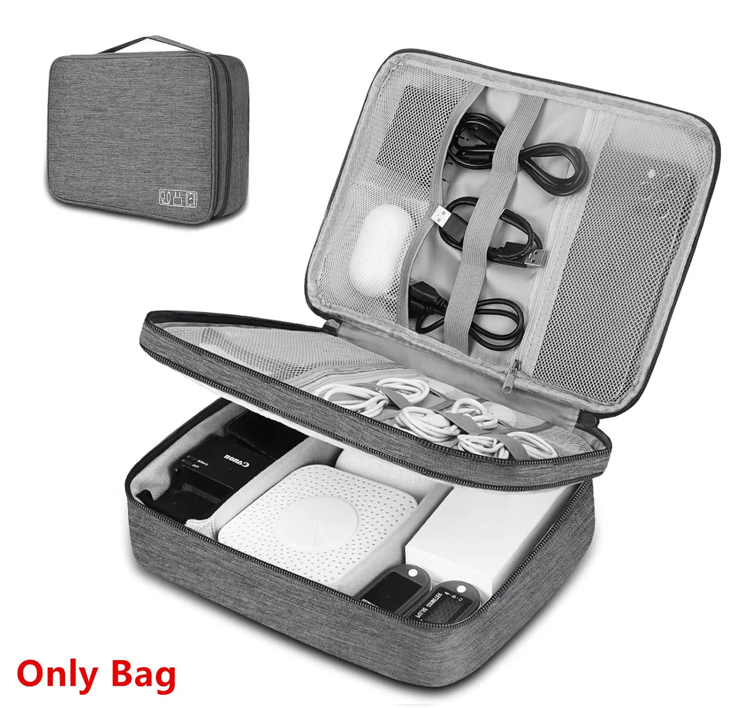 Travel Cable Organizer Bag, Keep Every Cable & Charger Organized Wherever You Go