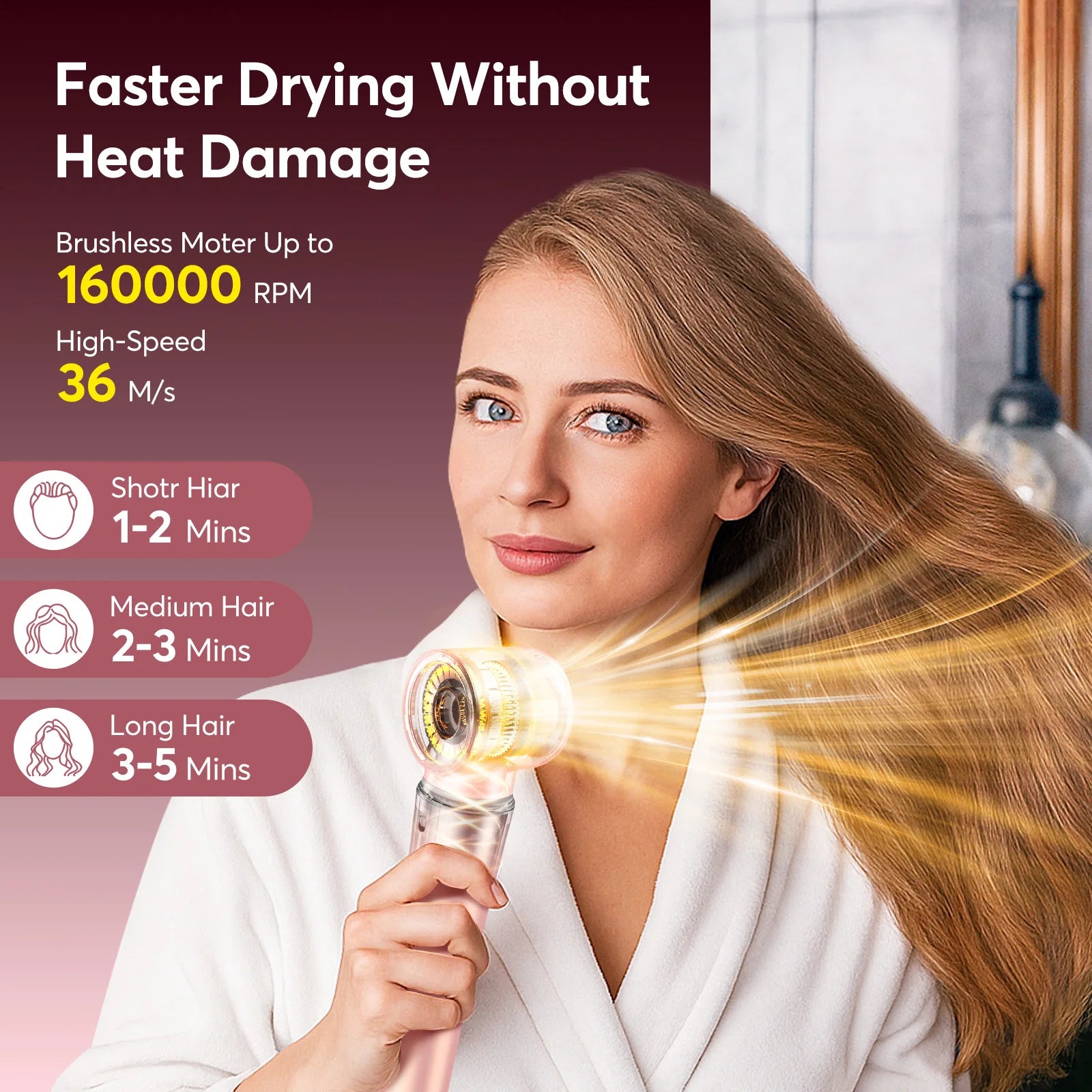 5-in-1 Hair Styler with Travel Bag Your Salon Routine for Perfect Hair Style Wherever You Go!