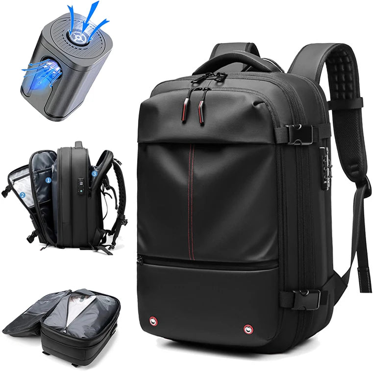 17-Inch Travel Backpack, Pack More, Travel Lighter with Expandable Vacuum Compression