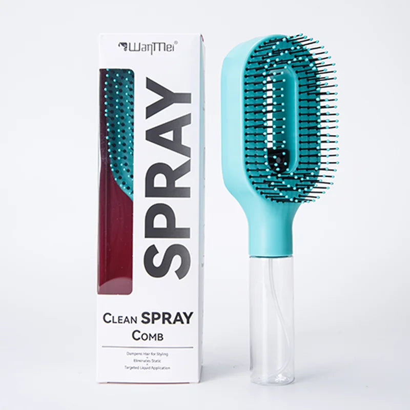 2-in-1 Travel Spray Hair Brush, Detangle, Refresh & Hydrate Your Hair Anywhere