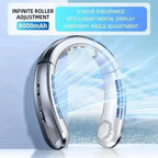 Lenovo 8000mah Hanging Neck Fan Portable Bladeless USB Rechargeable for Stress Free, Summer Travel Stay Cool, Feel Calm