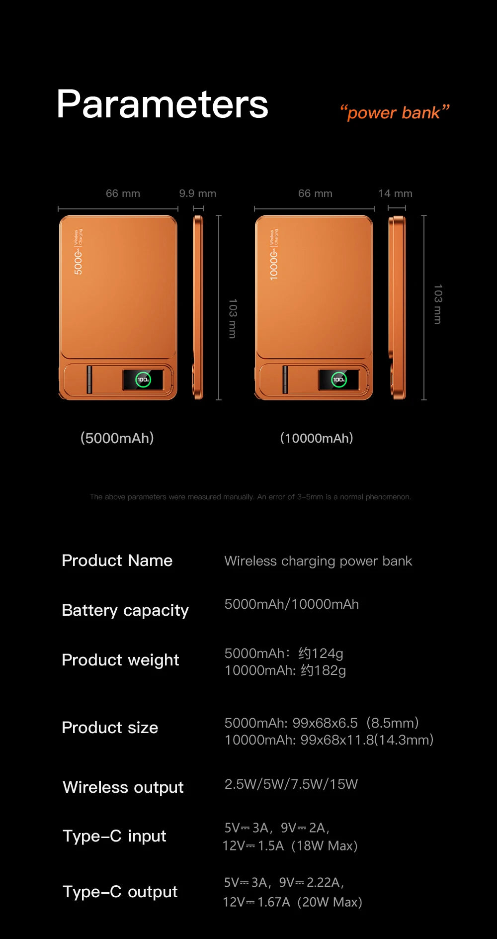 10000mAh 3-in-1 Magnetic Power Bank, 20W Wireless Fast Charging with Smart TFT Display for iPhone 12–17 & Apple Watch