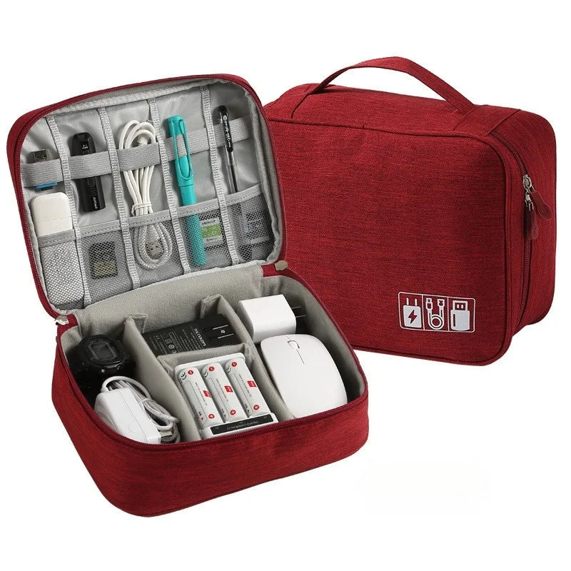 Travel Cable Organizer Bag, Keep Every Cable & Charger Organized Wherever You Go
