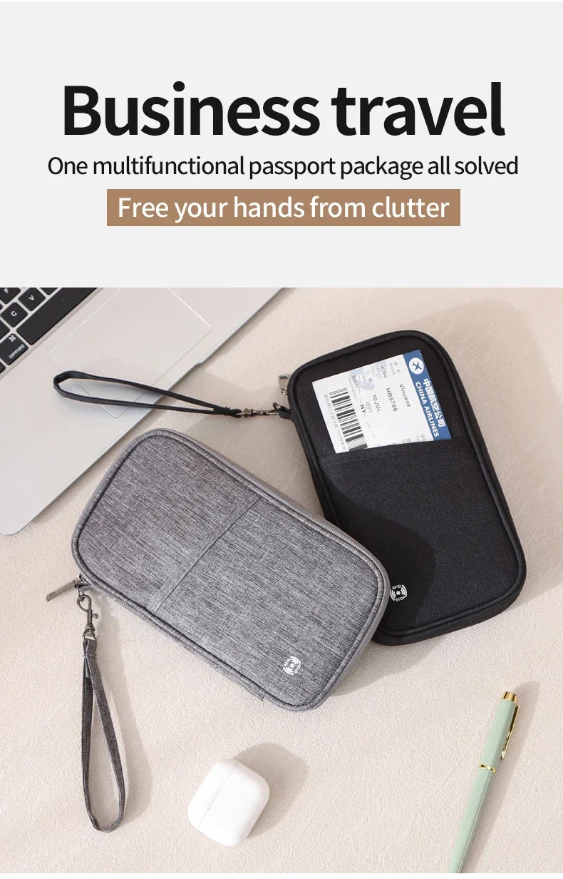 RFID Travel Passport Holder, Keep Your Passport & Important Travel Documents Safe, Organized & Never Lose Them!