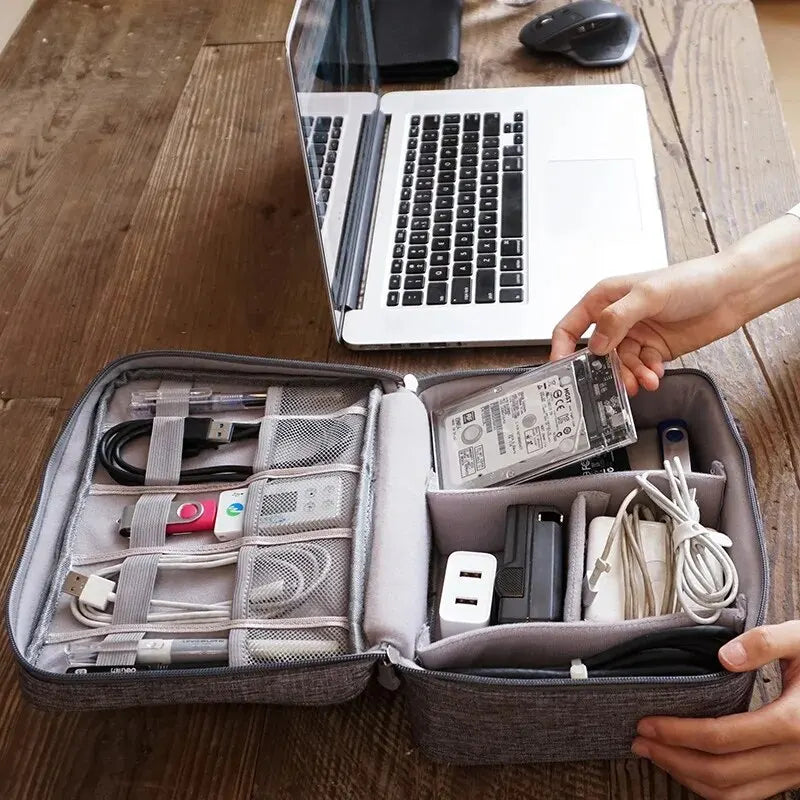 Travel Cable Organizer Bag, Keep Every Cable & Charger Organized Wherever You Go