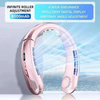 Lenovo 8000mah Hanging Neck Fan Portable Bladeless USB Rechargeable for Stress Free, Summer Travel Stay Cool, Feel Calm