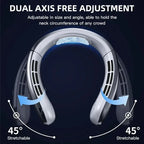 Lenovo 8000mah Hanging Neck Fan Portable Bladeless USB Rechargeable for Stress Free, Summer Travel Stay Cool, Feel Calm