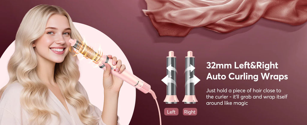 5-in-1 Hair Styler with Travel Bag Your Salon Routine for Perfect Hair Style Wherever You Go!
