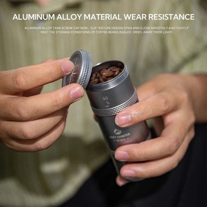 Premium Travel Coffee Canister, Take the Taste of Home Wherever Your Journey Leads.