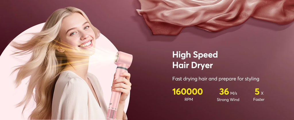 5-in-1 Hair Styler with Travel Bag Your Salon Routine for Perfect Hair Style Wherever You Go!
