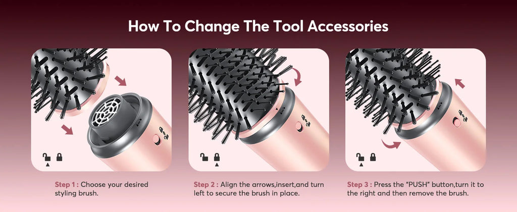 5-in-1 Hair Styler with Travel Bag Your Salon Routine for Perfect Hair Style Wherever You Go!