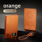 10000mAh 3-in-1 Magnetic Power Bank, 20W Wireless Fast Charging with Smart TFT Display for iPhone 12–17 & Apple Watch