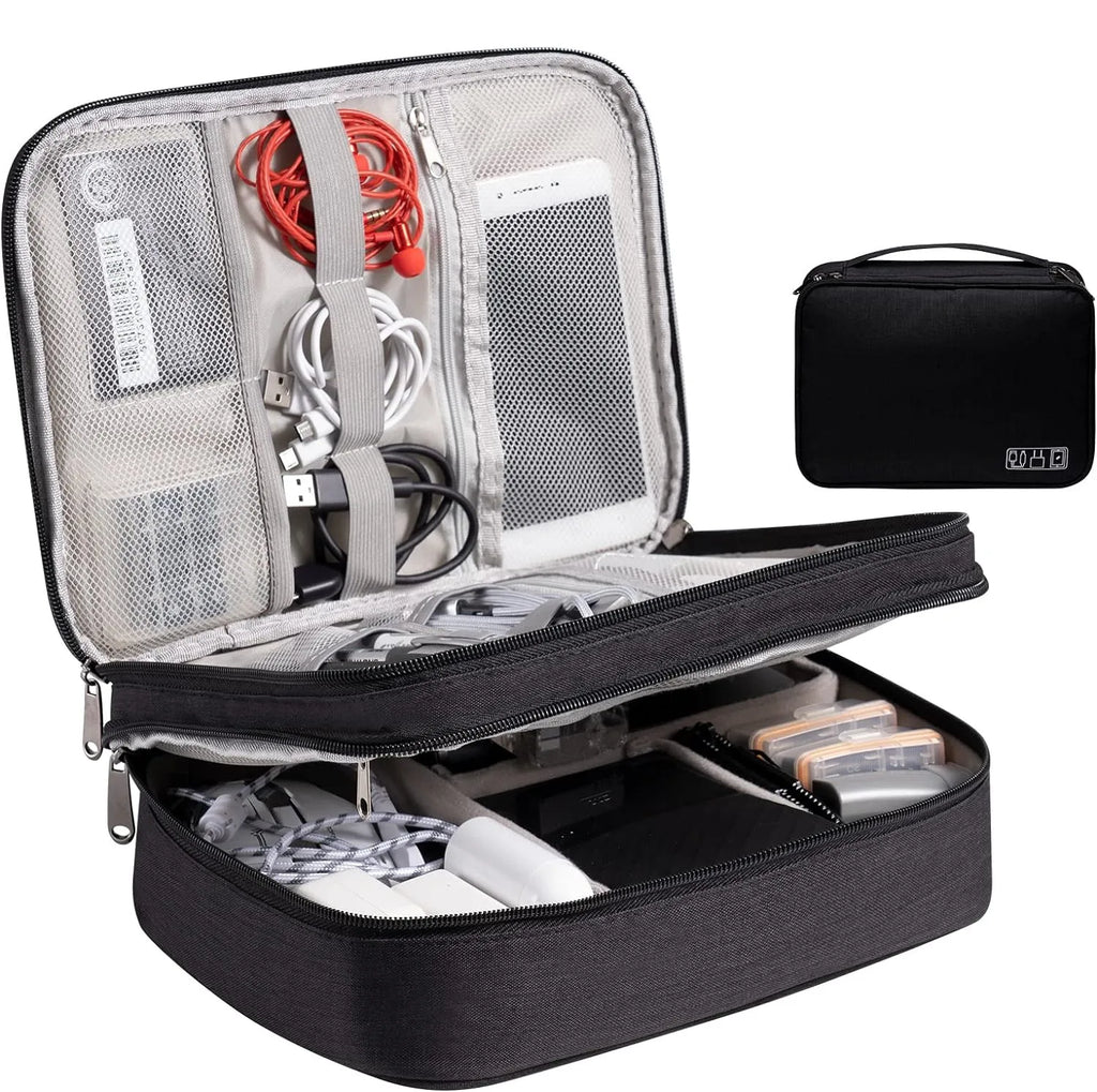 Travel Cable Organizer Bag, Keep Every Cable & Charger Organized Wherever You Go