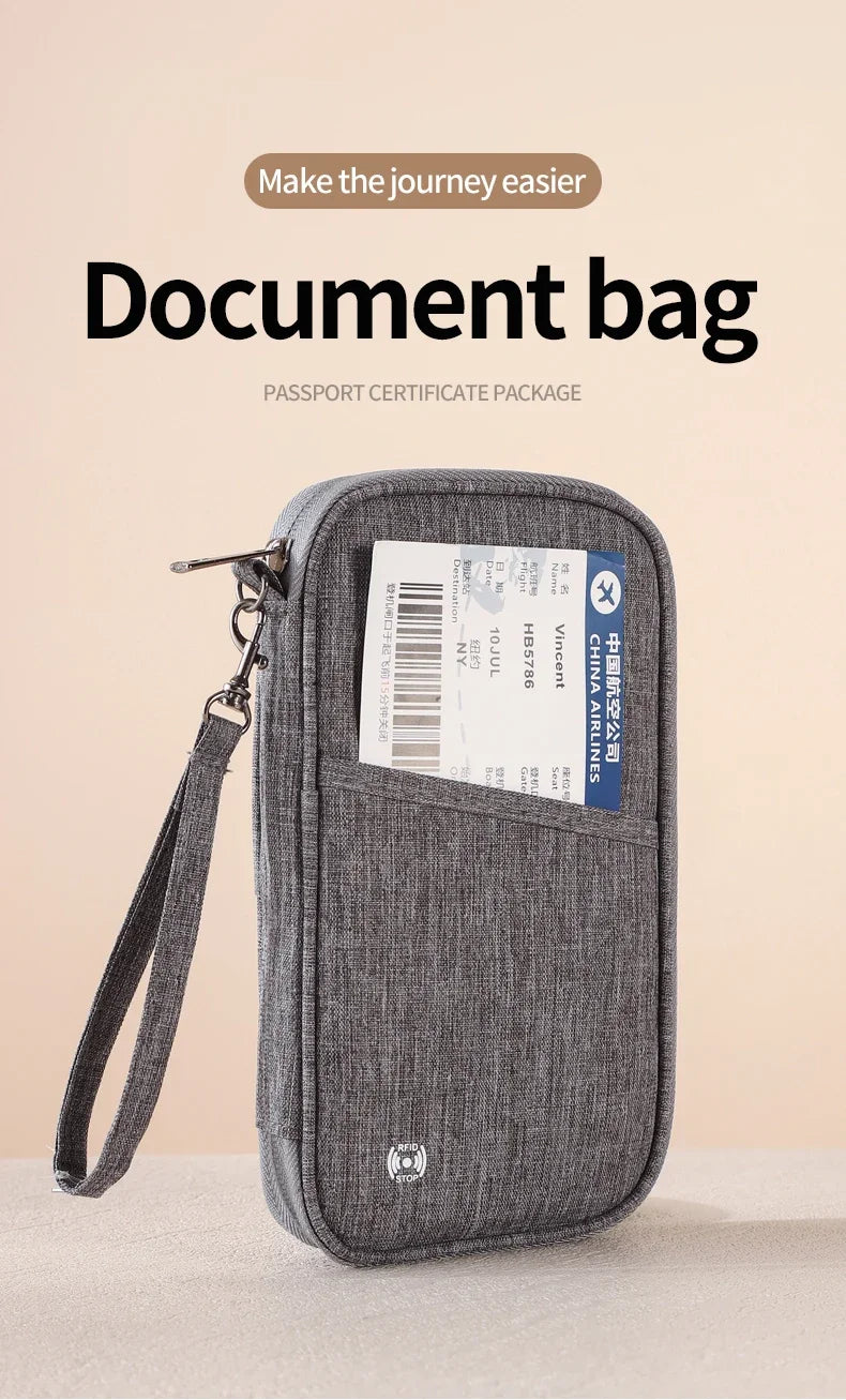 RFID Travel Passport Holder, Keep Your Passport & Important Travel Documents Safe, Organized & Never Lose Them!
