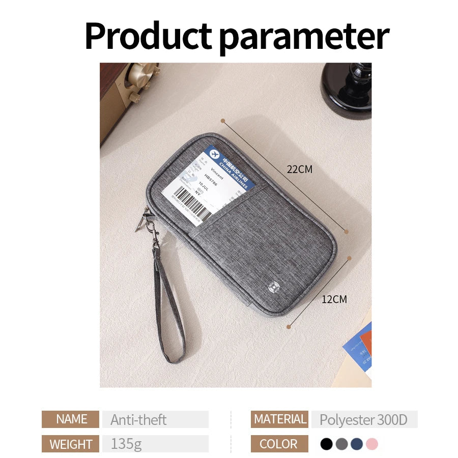 RFID Travel Passport Holder, Keep Your Passport & Important Travel Documents Safe, Organized & Never Lose Them!