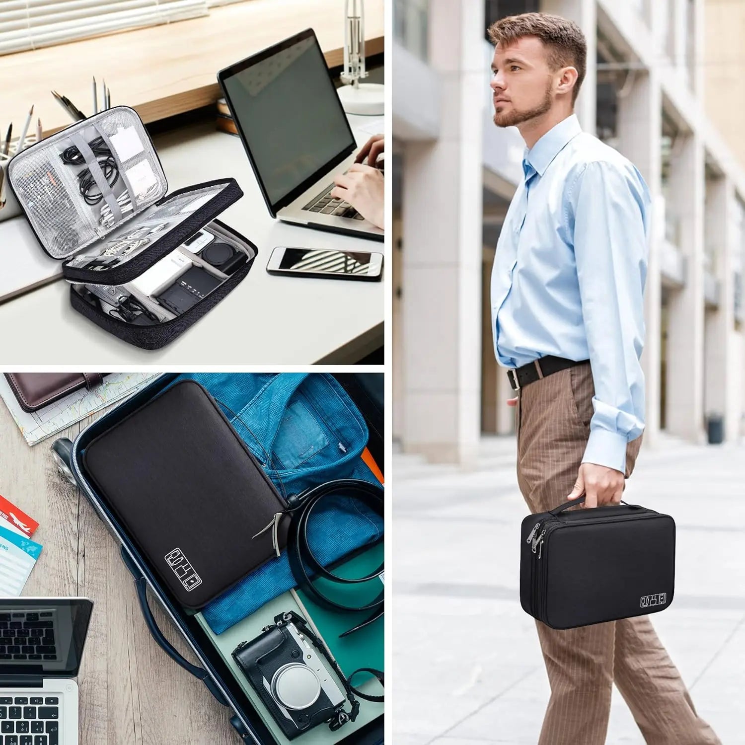 Travel Cable Organizer Bag, Keep Every Cable & Charger Organized Wherever You Go