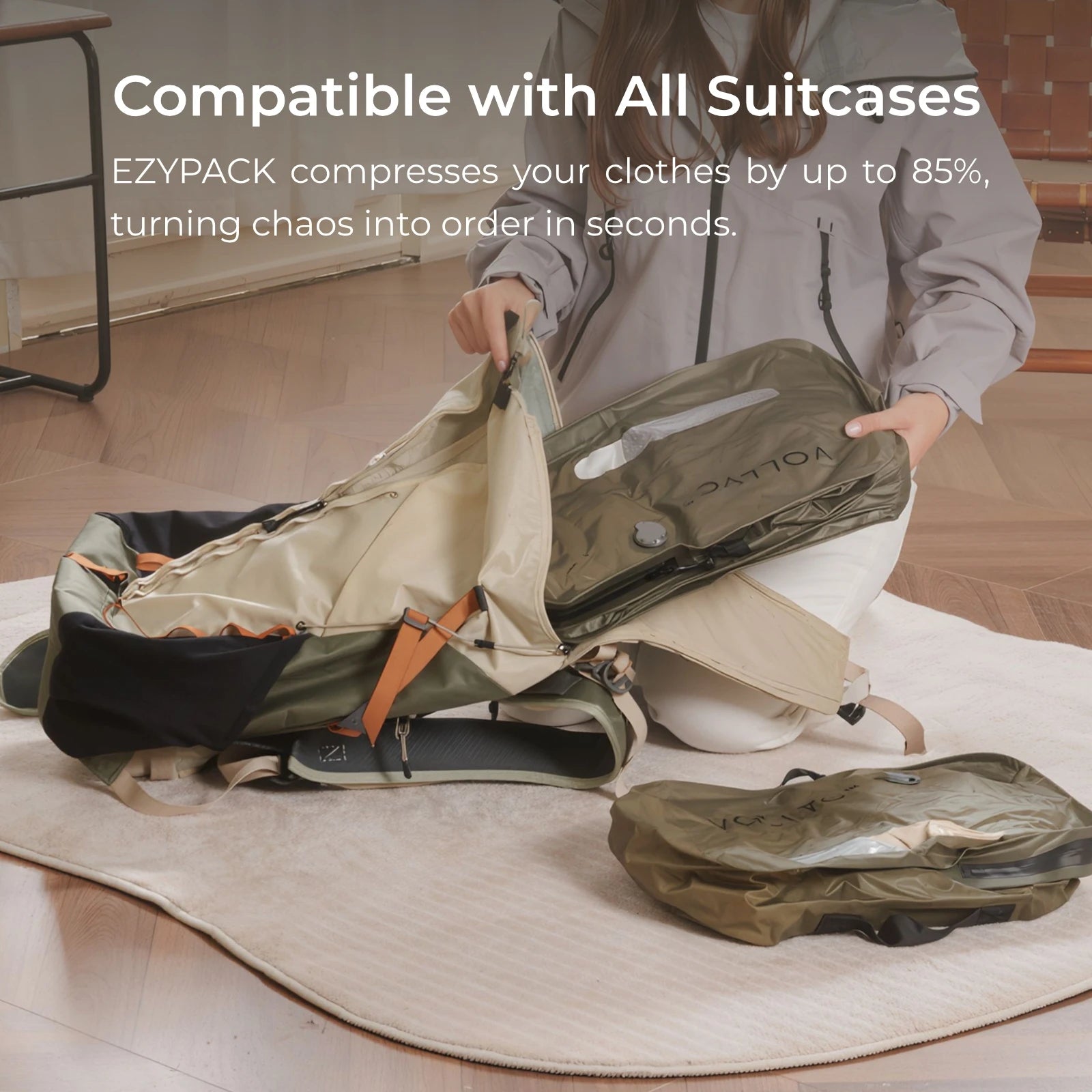 Pack More, Carry Less, Vacuum Compression Bag for Smarter Travel