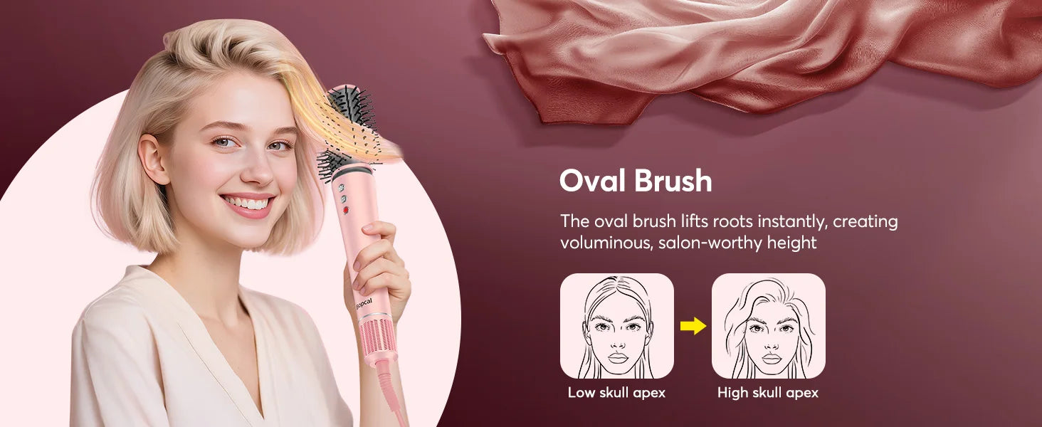 5-in-1 Hair Styler with Travel Bag Your Salon Routine for Perfect Hair Style Wherever You Go!