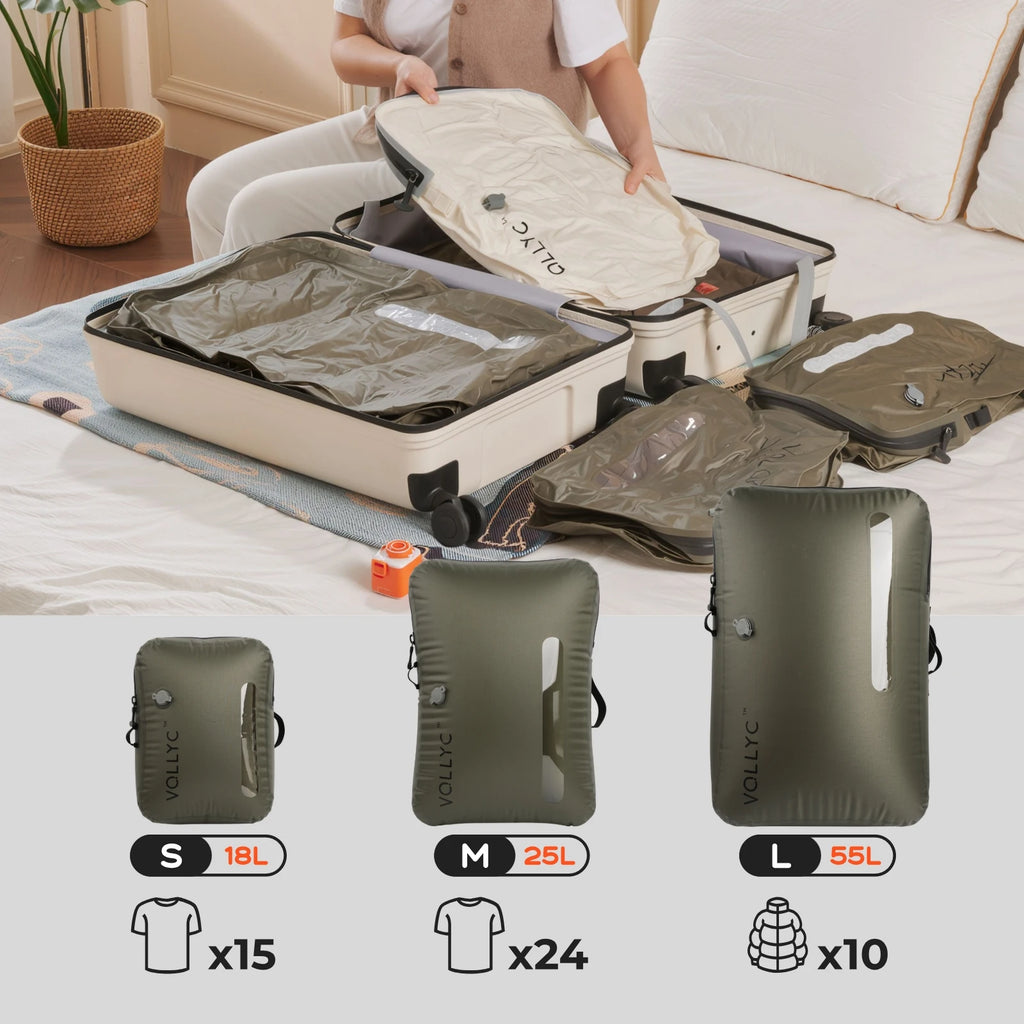 Pack More, Carry Less, Vacuum Compression Bag for Smarter Travel
