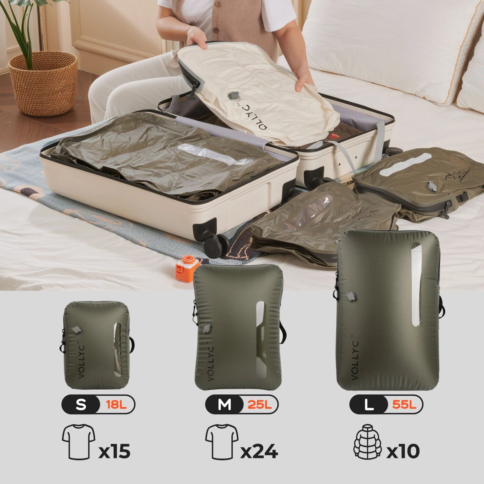 Pack More, Carry Less, Vacuum Compression Bag for Smarter Travel