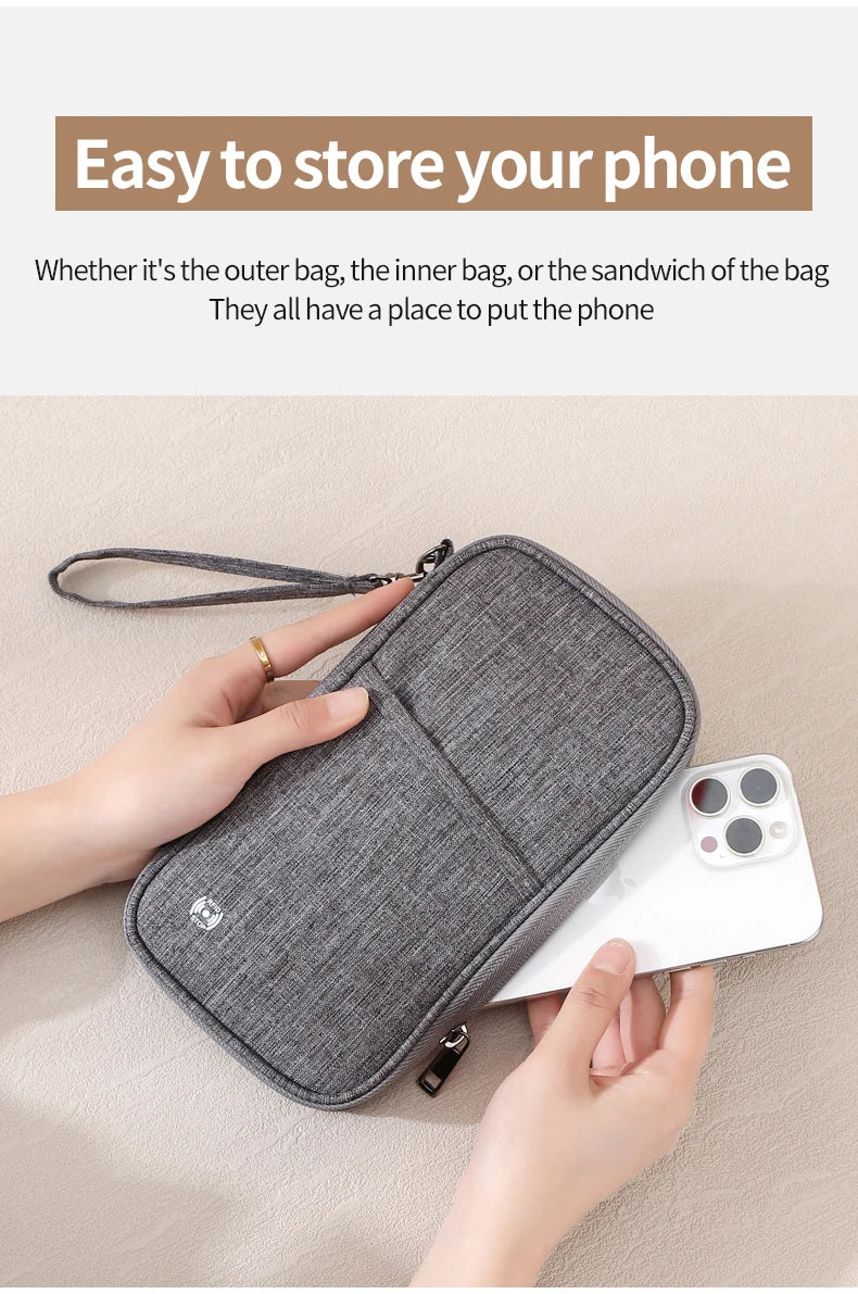 RFID Travel Passport Holder, Keep Your Passport & Important Travel Documents Safe, Organized & Never Lose Them!