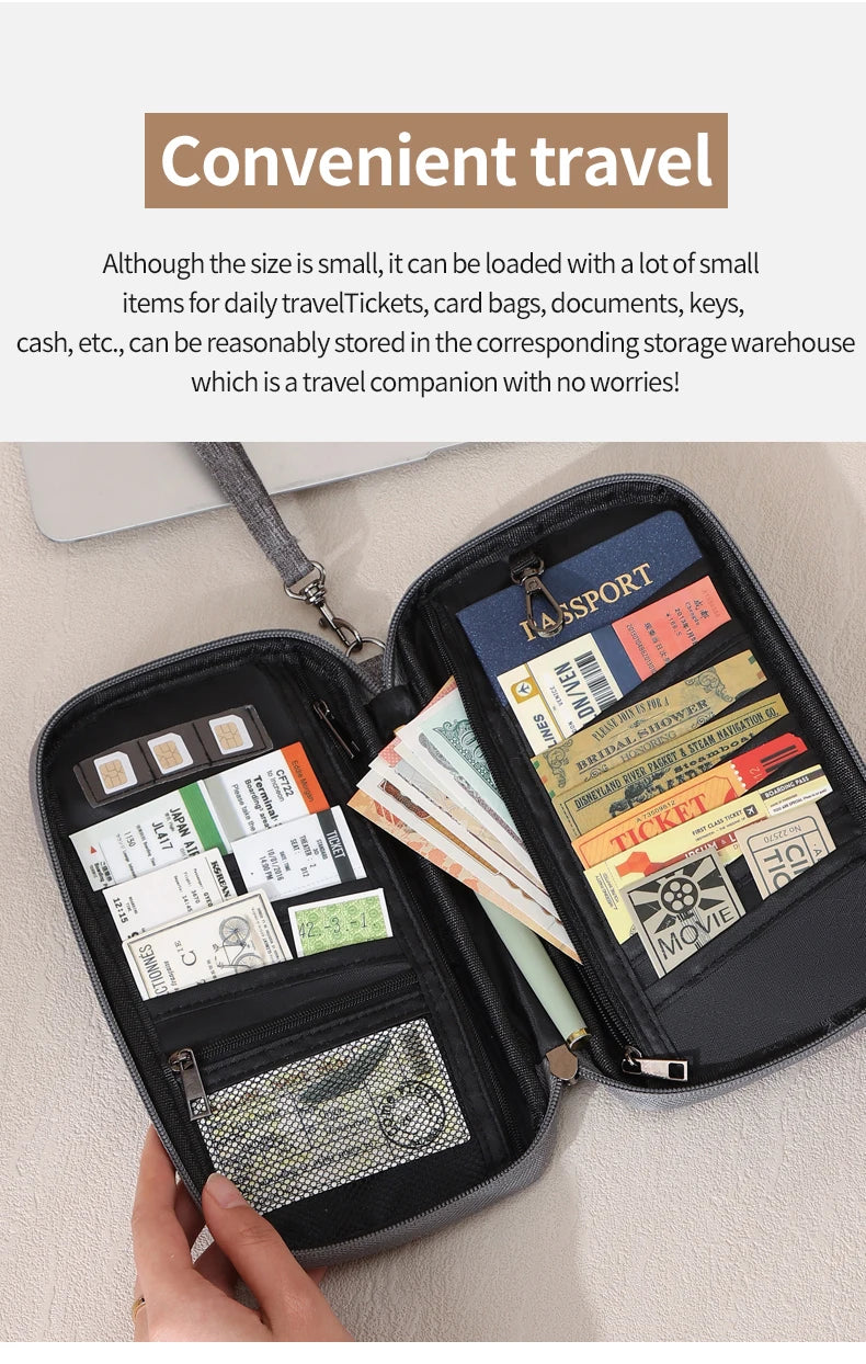 RFID Travel Passport Holder, Keep Your Passport & Important Travel Documents Safe, Organized & Never Lose Them!
