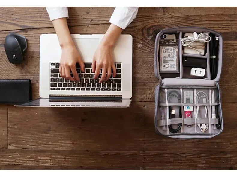 Travel Cable Organizer Bag, Keep Every Cable & Charger Organized Wherever You Go