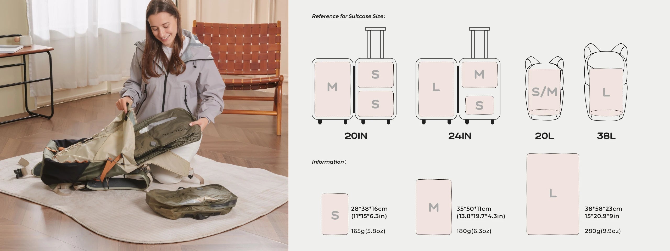 Pack More, Carry Less, Vacuum Compression Bag for Smarter Travel